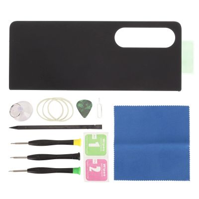 Fictory Galaxy Z Fold 4 Back Glass Replacement, SM-F936 5G Rear Cover, Black