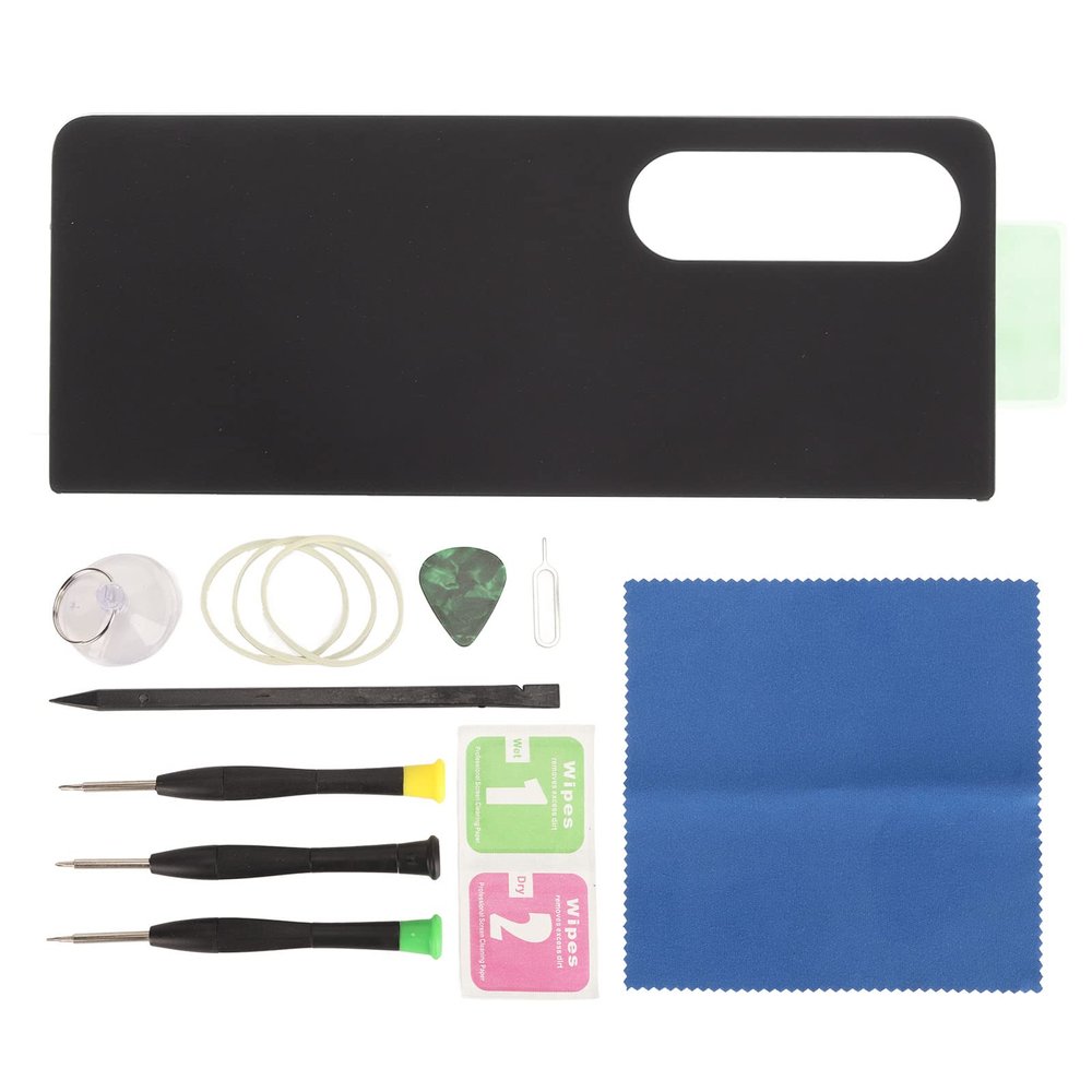 Fictory Galaxy Z Fold 4 Back Glass Replacement, SM-F936 5G Rear Cover, Black