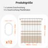 Lerores Shower Curtain 180 x 200 cm, Beige Geometric Stripes view 2