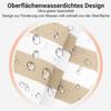 Lerores Shower Curtain 180 x 200 cm, Beige Geometric Stripes view 3