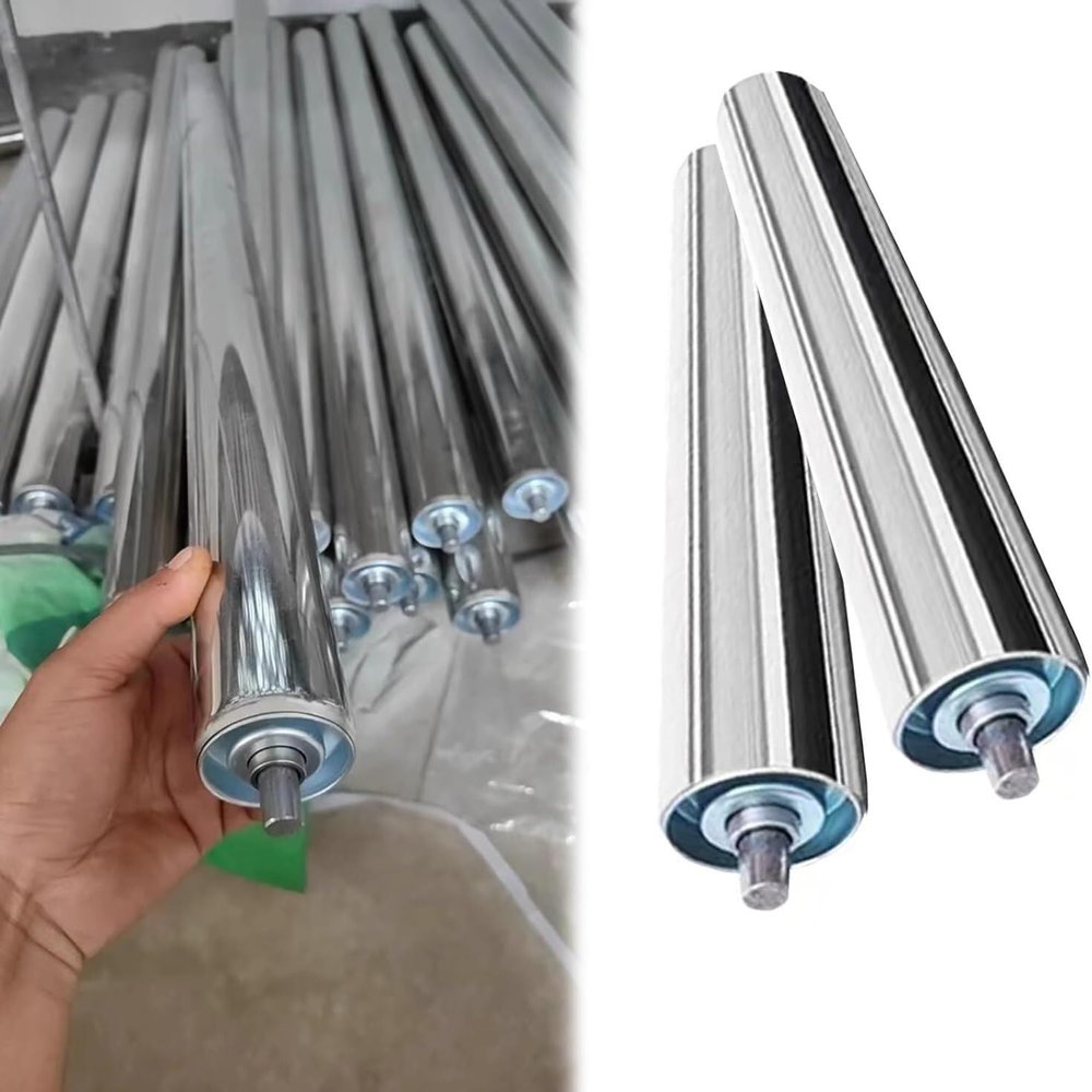 Industrial Conveyor Rollers, 2-Pack, 1" Diameter for Factory Lawn Mower Conveyor (D25mm/L1040mm)