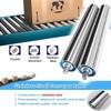 Industrial Conveyor Rollers, 2-Pack, 1" Diameter for Factory Lawn Mower Conveyor (D25mm/L1040mm) view 4