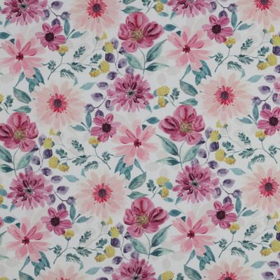 VmG-Store Cotton Fabric by the Meter, 140 cm Wide (Blütenpracht BC052)