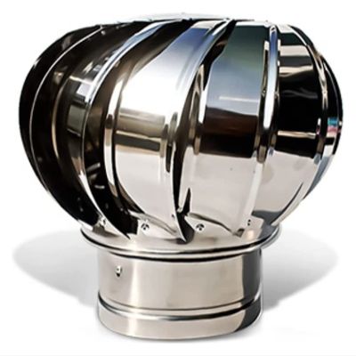 CWCQGH Wind-Powered Chimney Cap, Weather-Resistant Roof Vent, Turbine Ventilator, 300 mm/11.8 in