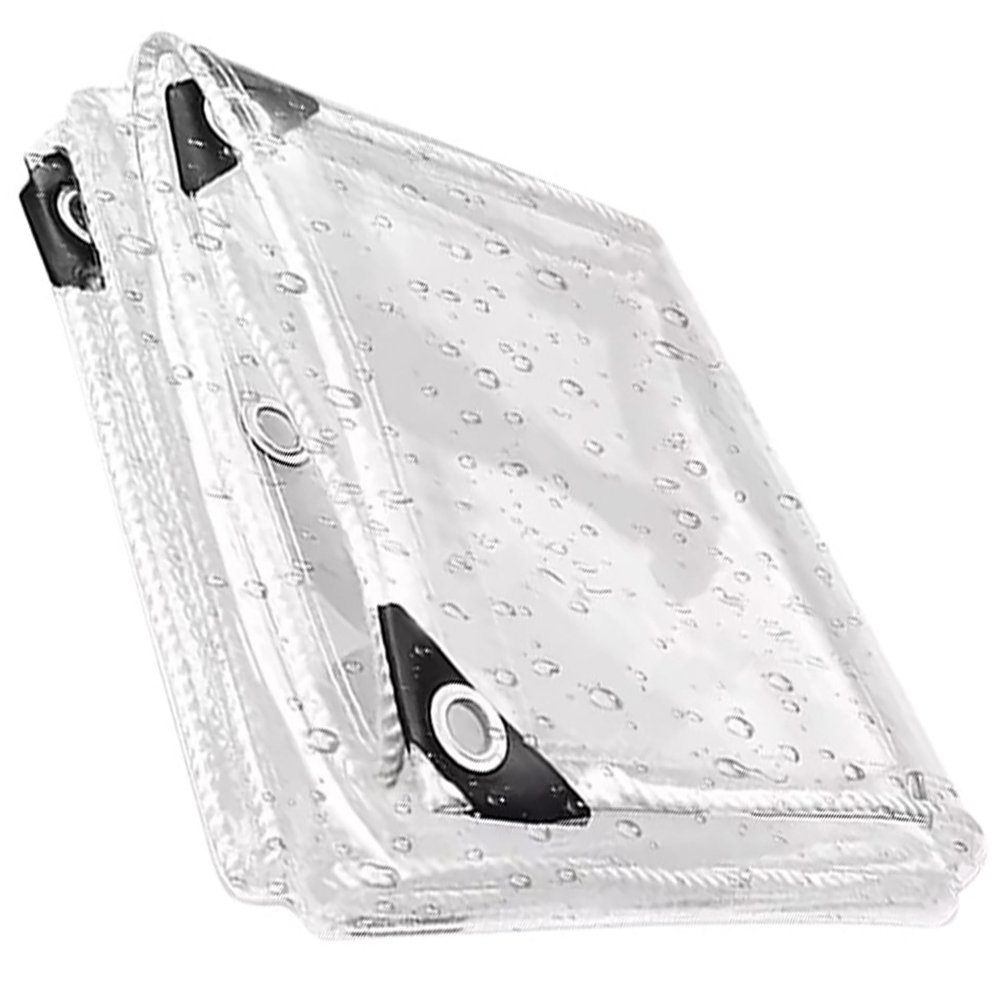 Transparent Tarp with Eyelets, 90 x 425 cm, Waterproof, 400 g/m²