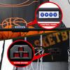 ToayNia Foldable Electronic Basketball Arcade Game with Score Counter, Double Shot and Dual-Hoop Stand, Scoreboard A view 3