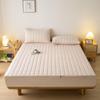Mattress Cover with 4-Sided Zipper, Full Mattress Protection, Soft and Breathable, Washable, Beige, 90 x 200 x 12 cm view 2