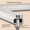 Flexible Bendable Curtain Track for Bay and U/L Shapes, 400 cm, White (4 x 100 cm), Adjustable and Easy to Install view 2