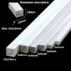 20-Piece ABS Square Tube Set, 3 mm to 10 mm, 25 cm/50 cm Lengths, for DIY Model Building (25 cm × 4 × 4 mm) view 4