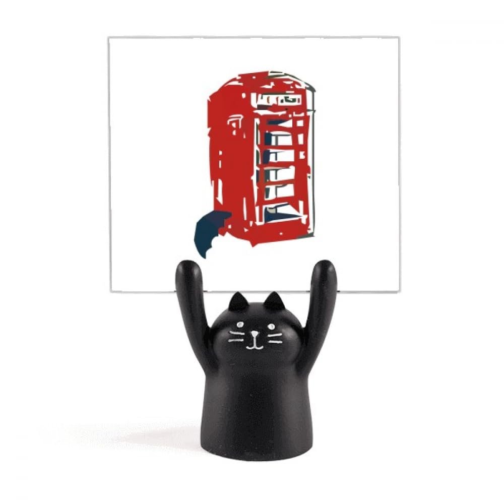 Telephone Stand for Umbrella, Cartoon Black Cat Decoration