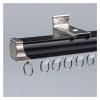 Quiet Glide Curtain Track for Living Room, Bedroom or Bay Window, 1.5 m, Adjustable Length, Black view 1