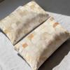 Cream Geometric Velvet Pillow Covers, 40 x 80 cm, 2-Piece Set view 2