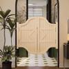 Wooden Swinging Partition Door, Double Door, Wood Color, 120 x 90 cm view 1