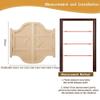 Wooden Swinging Partition Door, Double Door, Wood Color, 120 x 90 cm view 4