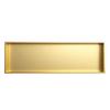 Gold-Colored Stainless Steel Shower Niche Shelf, 91.9 x 31.8 x 12.4 cm view 1