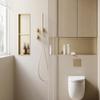 Gold-Colored Stainless Steel Shower Niche Shelf, 91.9 x 31.8 x 12.4 cm view 2
