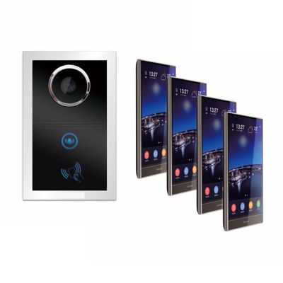 WAFOHSR 8-Inch Remote Control for Villa Video Intercom, PIN Unlock, Two-Way Audio (8-Inch 4V1)