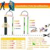 Removable Insulated Rescue Hook for Electric Shock, Fiberglass High-Voltage Rescue Hook for Electricians, Green, 3 m/9.8 ft view 3