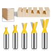 14° Dovetail Router Bit Set, 6 mm, 8 mm, 12 mm, 1/4 in and 1/2 in Shanks view 3