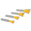 14° Dovetail Router Bit Set, 6 mm, 8 mm, 12 mm, 1/4 in and 1/2 in Shanks view 4