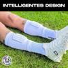 TAPEDESIGN White Shin Guard Sleeves for Kids & Adults, 3-in-1 view 3