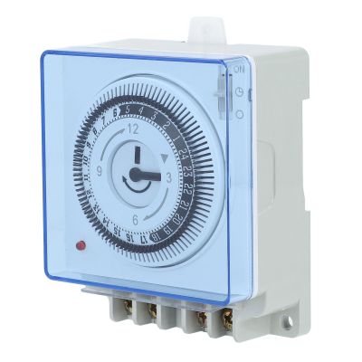 Alomejor Automatic Shut-Off Timer, 24-Hour Timer Switch for Water Pumps