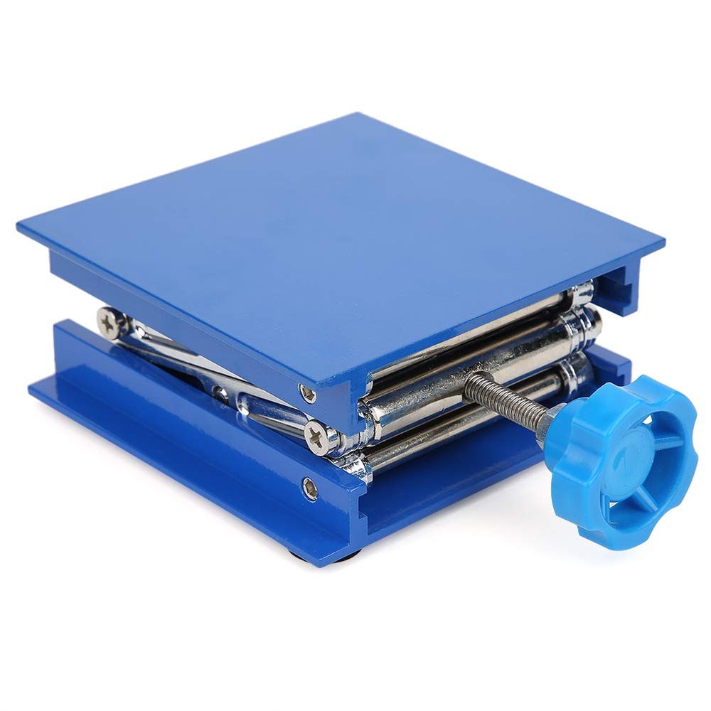 OVAQUIXI 100 x 100 mm Laboratory Lifting Platform, Scissor Jack