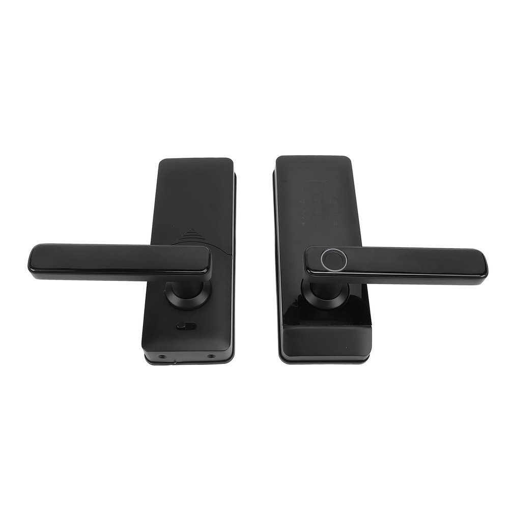 Spacnana Smart Biometric Door Lock, Aluminum Alloy, Fingerprint, Password and App Control, 40–120 mm