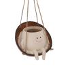 Alomejor Cute Swinging Face Hanging Planter for Indoor and Outdoor Plants view 3