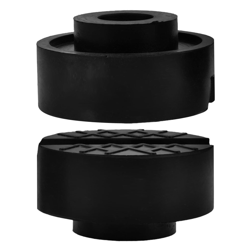 BUGUUYO 2-Pack High-Strength Rubber Jack Pads, Round, Non-Slip