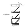 DimyFew Fire Escape Ladder Wall Shelf, 4-Tier, Multicolor view 2