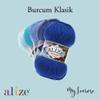 ALIZE Burcum 100 g 141 Royal Blue Premium Yarn with mySearose Label view 3