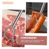 Stainless Steel and Wood Meat Turner for Hot Dogs and Food view 4