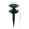 3-Piece Plastic Garden Hose Guide Wheels with Stakes view 2