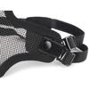 Airsoft Half-Face Mask, Tactical Metal Mesh Mask with Quick Helmet-Buckle Mount, Black view 4
