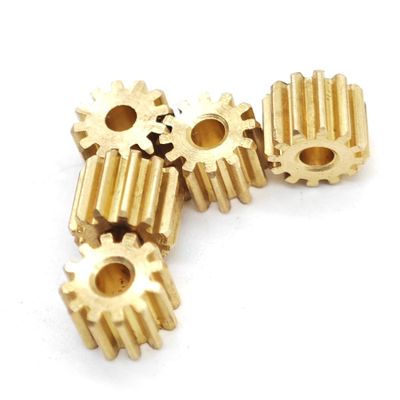 GRASAKY 1-Piece 0.25 Module 12-Tooth Brass Spur Gear, 3.5 mm Diameter, 3 mm Thick, 1 mm Tight Fit