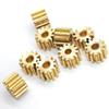 GRASAKY 1-Piece 0.25 Module 12-Tooth Brass Spur Gear, 3.5 mm Diameter, 3 mm Thick, 1 mm Tight Fit view 3