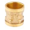 Brass Pipe Nipple Fitting Quick Coupling Adapter, Socket to Female Thread Reducer, Water Connection (Brown) view 1