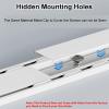 Silent Double-Track Curtain Rail System, Ceiling-Mounted, 1 m view 4