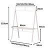 Mobile Folding Promotional Counter Display, Trade Show Banner Stand and Tasting Table (Red, 120 x 223 cm) view 2