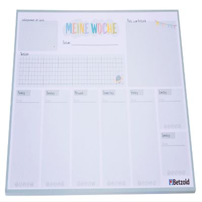 Betzold Weekly Planner Tear-Off Pad, A4, 60 Pages