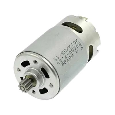 1-Piece DC 7.2V/10.8V/12V/14.4V/16V/18V/21V 9-Tooth Gear Motor Replacement for Rechargeable Electric Drill 550 (21V, 9 Teeth)