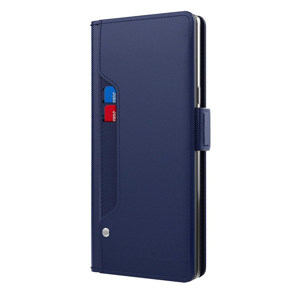 LUOTANL Business Case for Google Pixel 10 Pro XL/10 Pro/10, Slim Protective Leather Folding Cover with Card Slots, Blue, 10