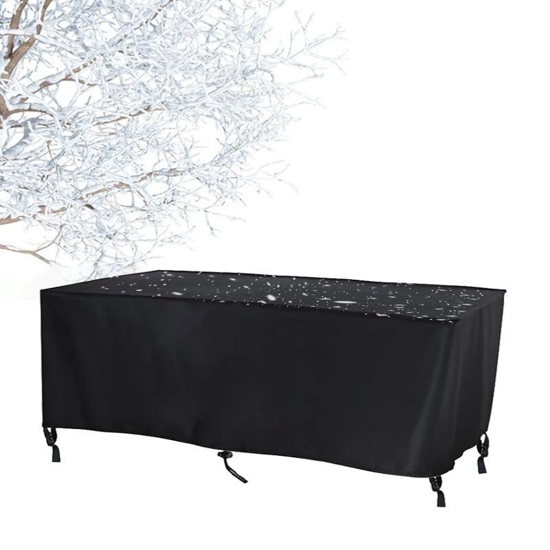 AOFOAE Outdoor Furniture Cover 500 x 170 x 100 cm, Waterproof Table Cover with Drawstring and Windproof Buckles