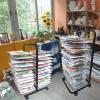 JYBNBBE 35-Tier Steel Art Drying Rack, Mobile and Space-Saving view 4