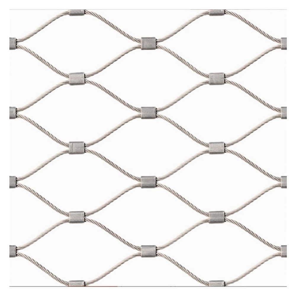 Stainless Steel Cable Net for Poultry and Animals, 3 cm/1.2 mm, Flexible Balcony Infill Net, DIY Decorative Net (1.2 x 16 m)