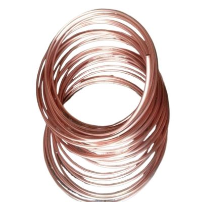 Soft Coiled Copper Tube, 99.9% T2, 2 Meters, 1.825 mm Outer Diameter for Air Conditioning and Water Treatment (12.7 mm x 0.7 mm)