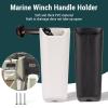 Alomejor Marine PVC Winch Handle Holder for Sailboats, Yachts, and Boats, White view 4
