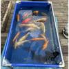 Large PVC Canvas Fish Pond with Viewing Window, Stainless Steel Frame, 150 x 100 x 71 cm view 1