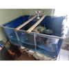 Large PVC Canvas Fish Pond with Viewing Window, Stainless Steel Frame, 150 x 100 x 71 cm view 4